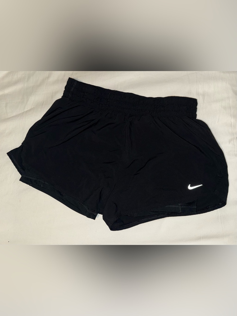Nike Black Women's 2.5" Athletic Shorts with White Swoosh